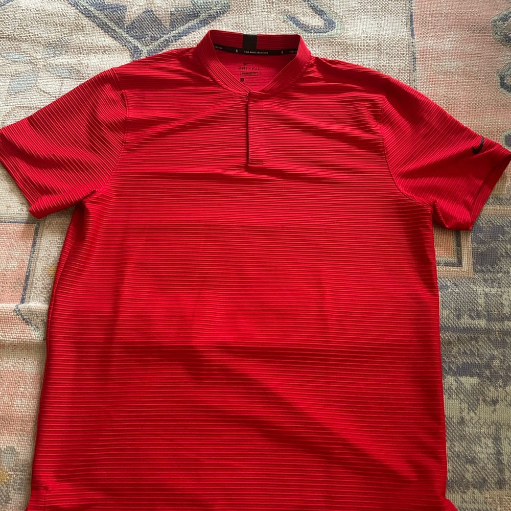 Nike Tiger Woods Golf Polo Dri Fit